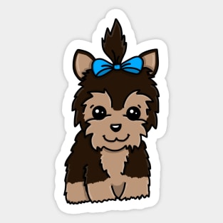 Chibi Yorkie (Small Design) Sticker